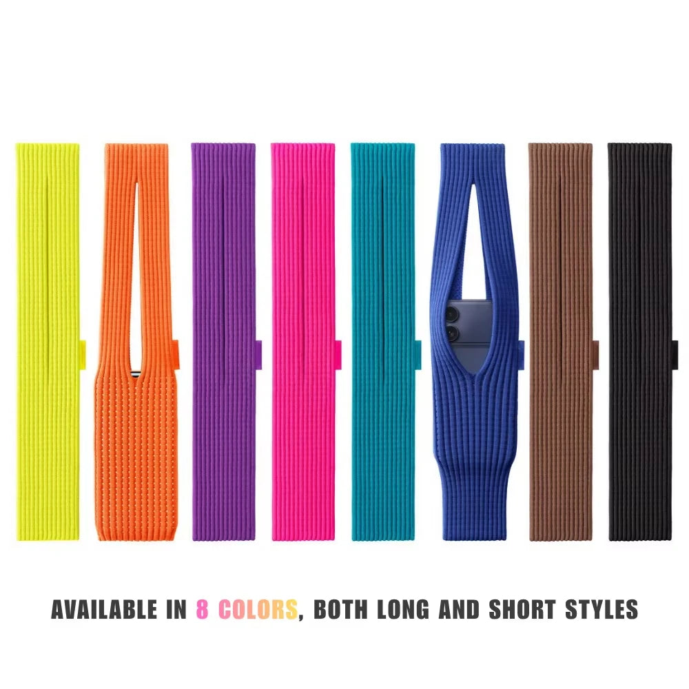 lanière/bandoulière universelle pour téléphone (nylon + polyester, légère, anti-chute,  réglable).